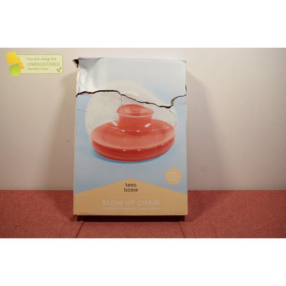 Seek Colorblock Orange Blow Up Chair - Picture 1 of 7